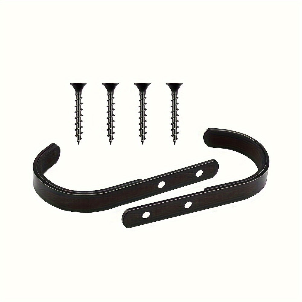 2pcs Wall Mounted Rack Storage J hook Hanging Equipment