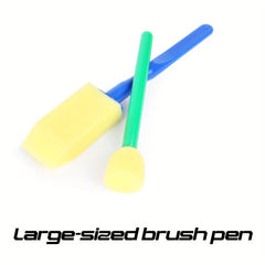 15pcs Non Toxic Art Brush Set Sponge Tips Watercolor Painting Supplies