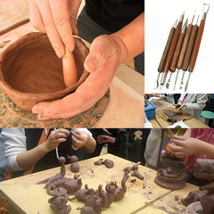 6pcs Cermaic Sculpting Tools Pottery Woodwork Sculpting Tool Kit