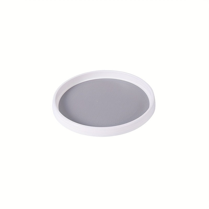 2 Layer Turntable Storage Tray Non Slip Rotating Seasoning Box Cosmetic Kitc