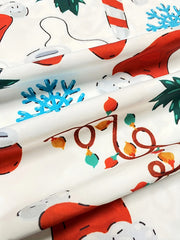 Christmas Casual Blouse Women's Plus Graphic Print Button Up