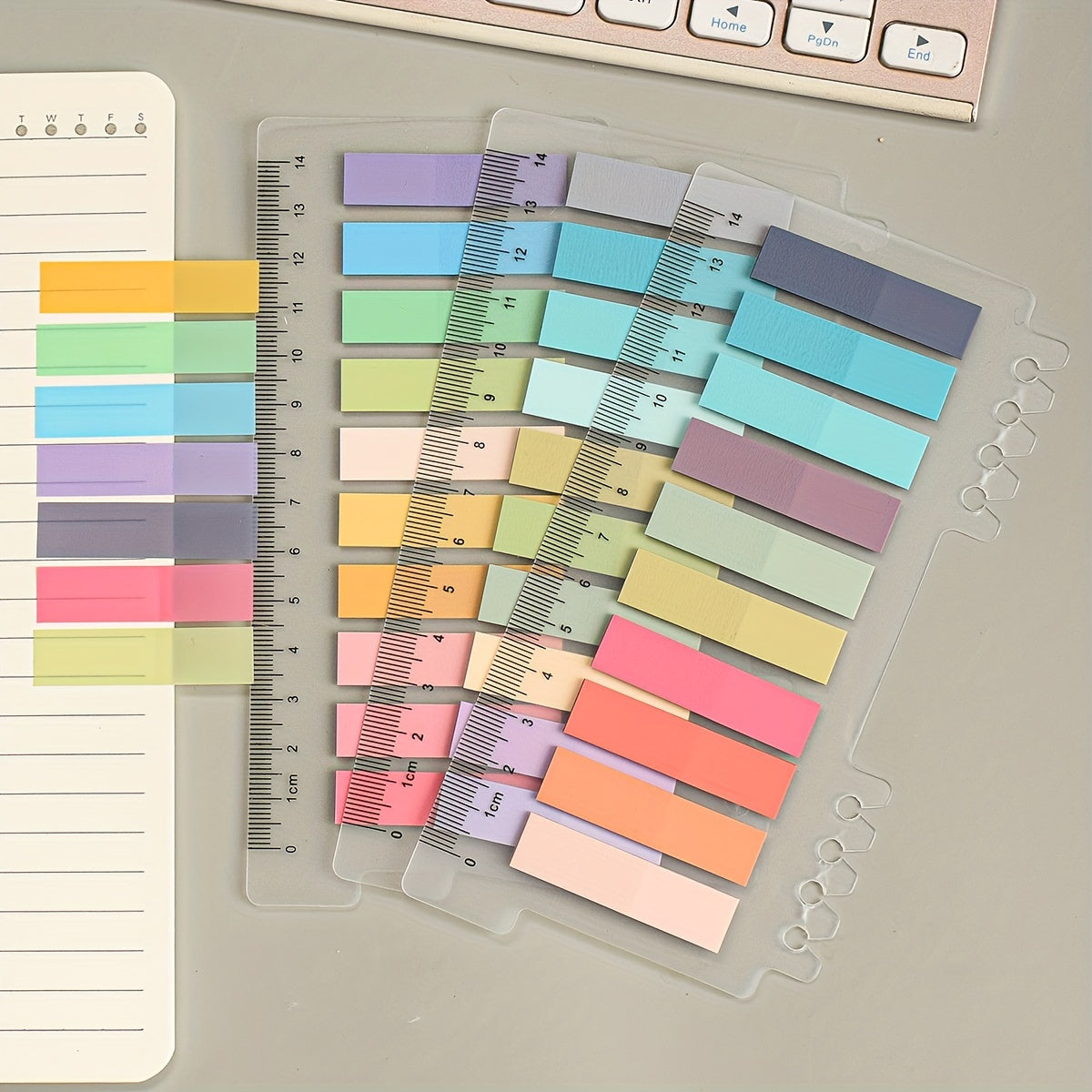 3 Sets PET Sticky Notes 200 Index Stickers Each Label Paper N time Stickers