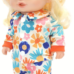 Strawberry Print Jumpsuit Doll Clothes Set for 12 inch Dolls