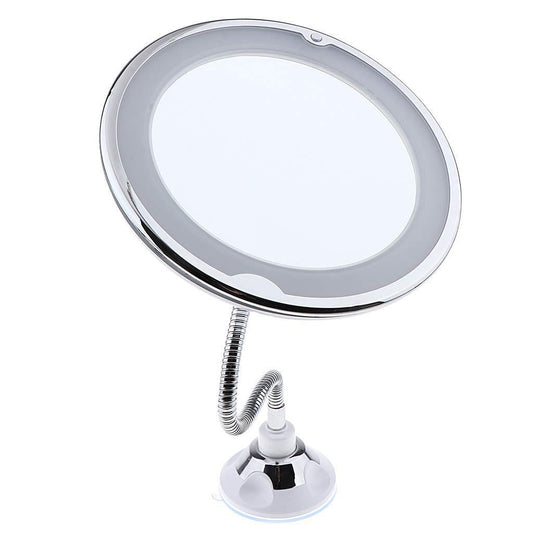 10X LED Vanity Mirror with Light Flexible Magnifying Makeup Mirror