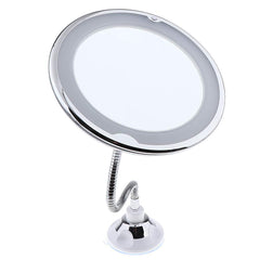 10X LED Vanity Mirror with Light Flexible Magnifying Makeup Mirror