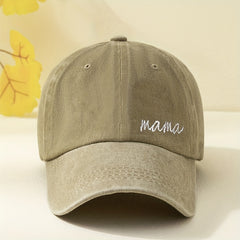 Unisex Sunshade Adjustable Baseball Cap MAMA Embroidery