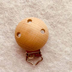 Beech Animal Pacifier Clip Wooden Baby Pacifier Clip