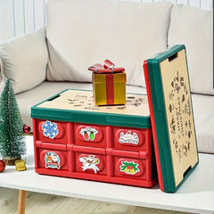 Christmas Storage Bin Folding Storage Box Gift Christmas Decoration Storage Box