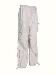 Low Waist Drawstring Loose Leg Pants American Street Sports Casual Hiking Pants