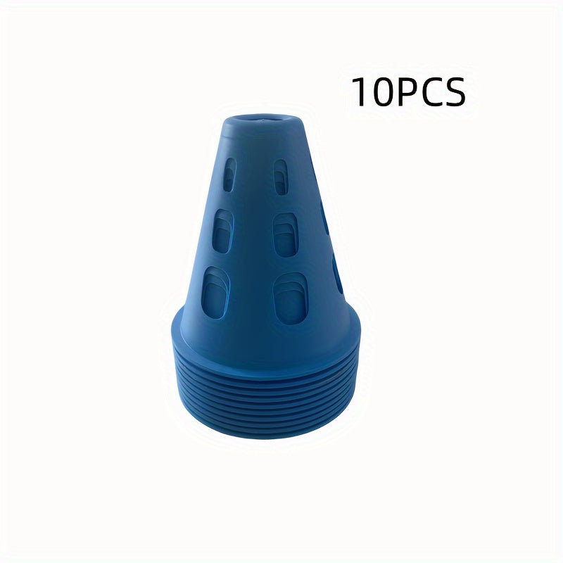 10pcs Soccer Training Cones Improve Game Outdoor Sports Accessories