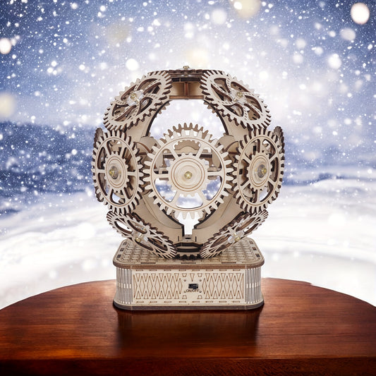 Wooden Gear Ball Puzzle - Engaging Brain Teaser