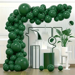100pcs Dark Green 10 inch Latex Balloons Party Balloon Wreath Accessories