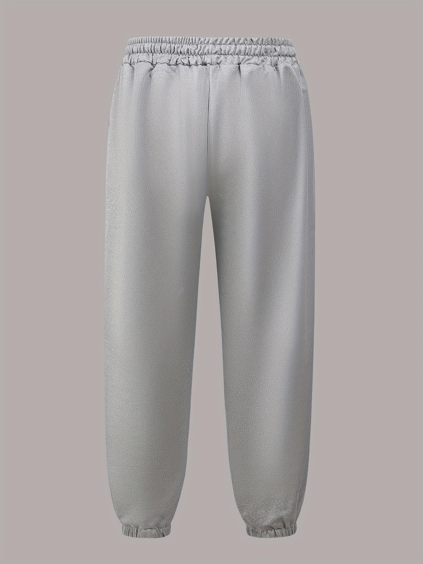 Graphic Print Joggers Men s Casual Stretch Waist Drawstring Sports Pants