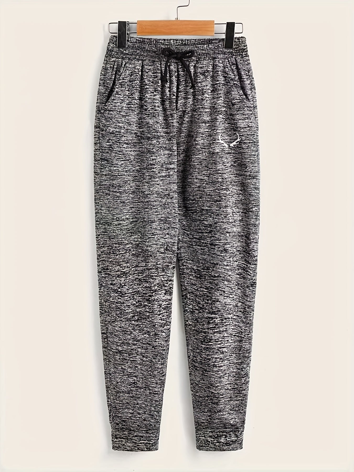 Stylish Deer Print Boys Casual Soft Comfortable Long Pants For Spring And Autumn