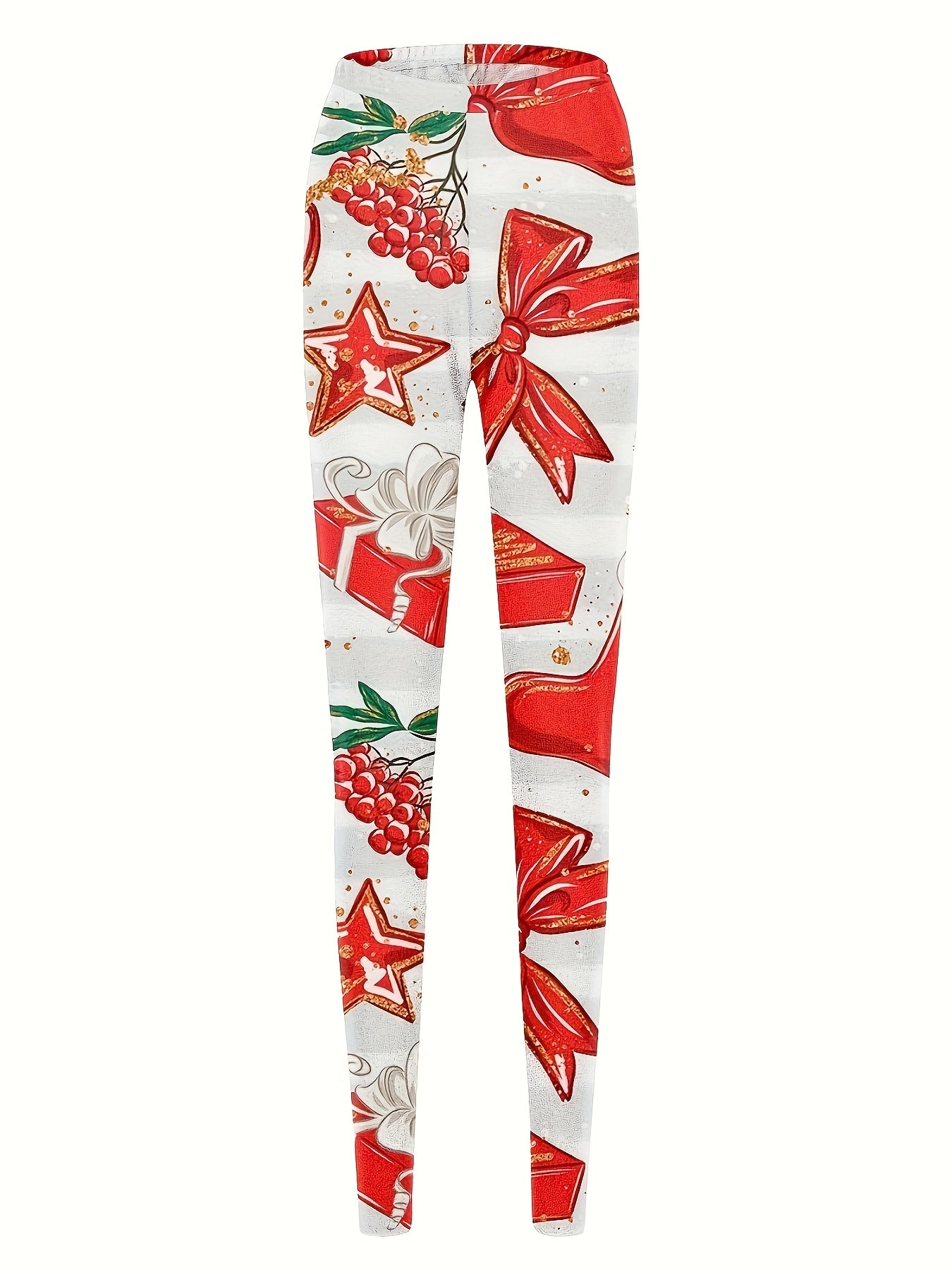 Christmas Leggings Women's Plus Christmas Print High Rise