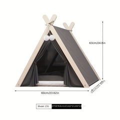 Pet Teepee Portable Pet Tents For Small Dogs Or Cats Puppy Sweet Bed