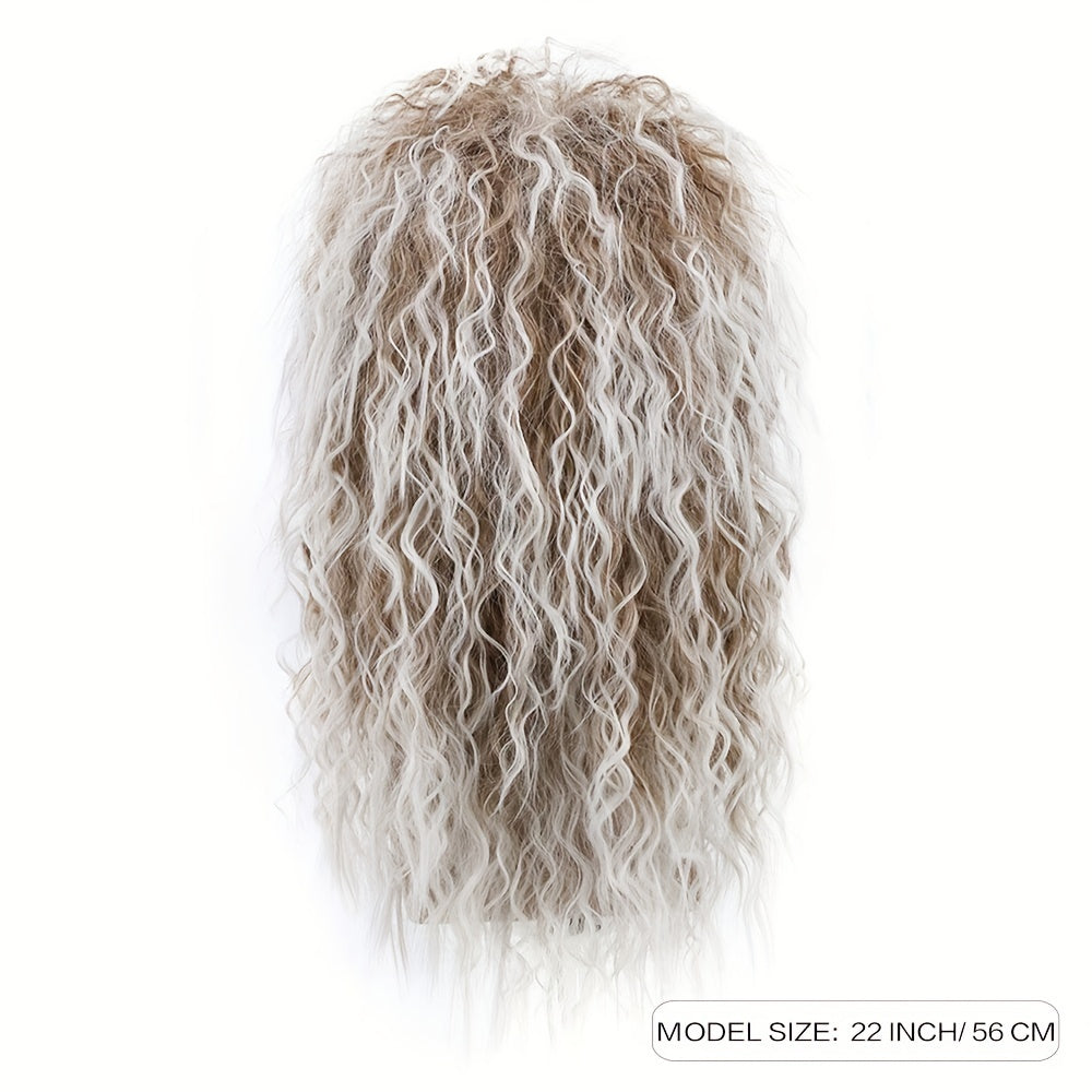 Men's Long Curly Wigs Hair Extension Costume Wigs For Parties