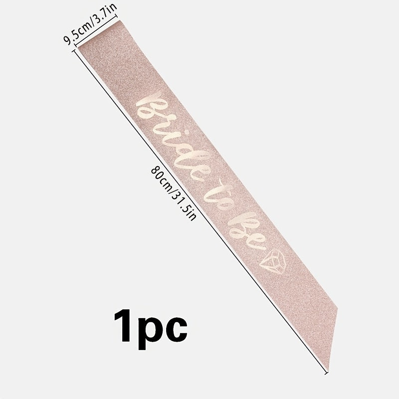 Rose Golden Bride To Be Party Sash Bachelorette Party Shoulder Sash