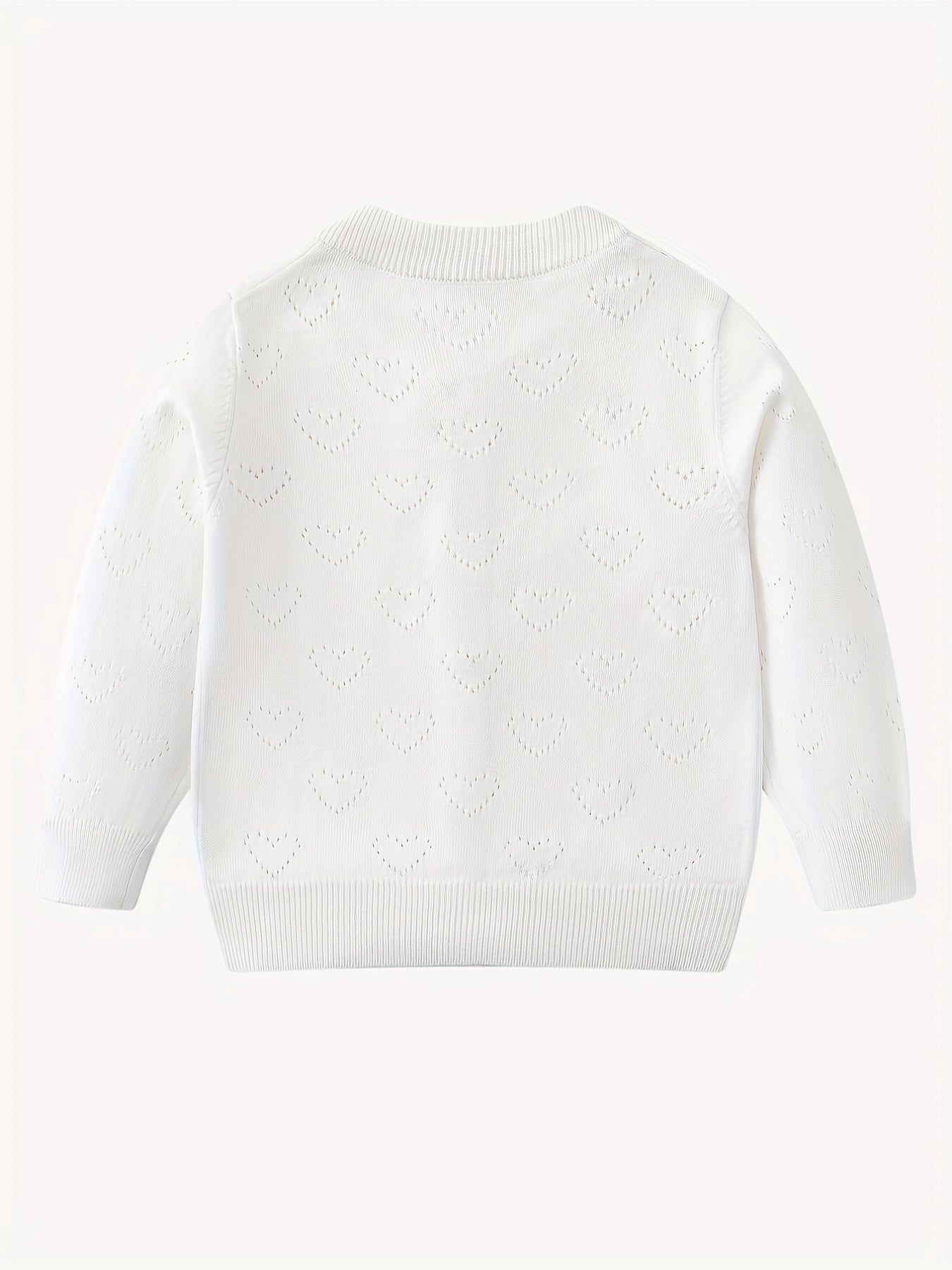 Girls Jacquard Button Down Knit Cardigan Top For Summer Night