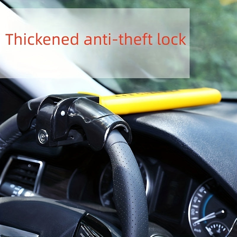 Car Steering Wheel Lock T-shaped Anti-Theft Lock with 2 Keys