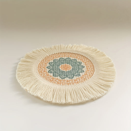Boho Style Placemat Heat Insulation Dining Kitchen Anti Scald Mat