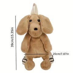 Plush Puppy Dog Backpack Animal Doll Bag Traveling Cartoon Casual Bag