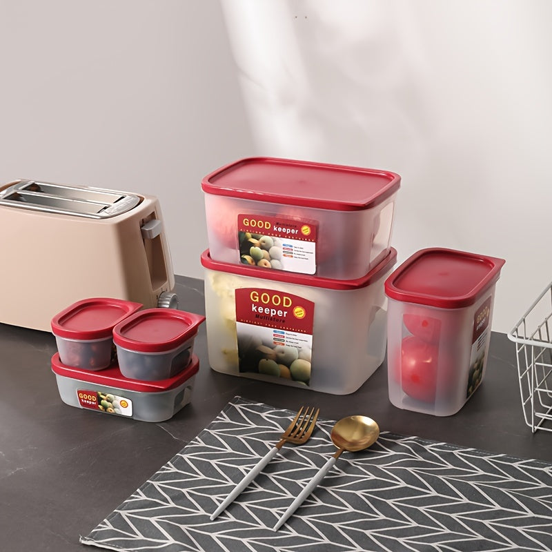4pcs Fresh-keeping Box Set Kitchen Storage Portable Grain Storage Box