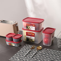 4pcs Fresh-keeping Box Set Kitchen Storage Portable Grain Storage Box