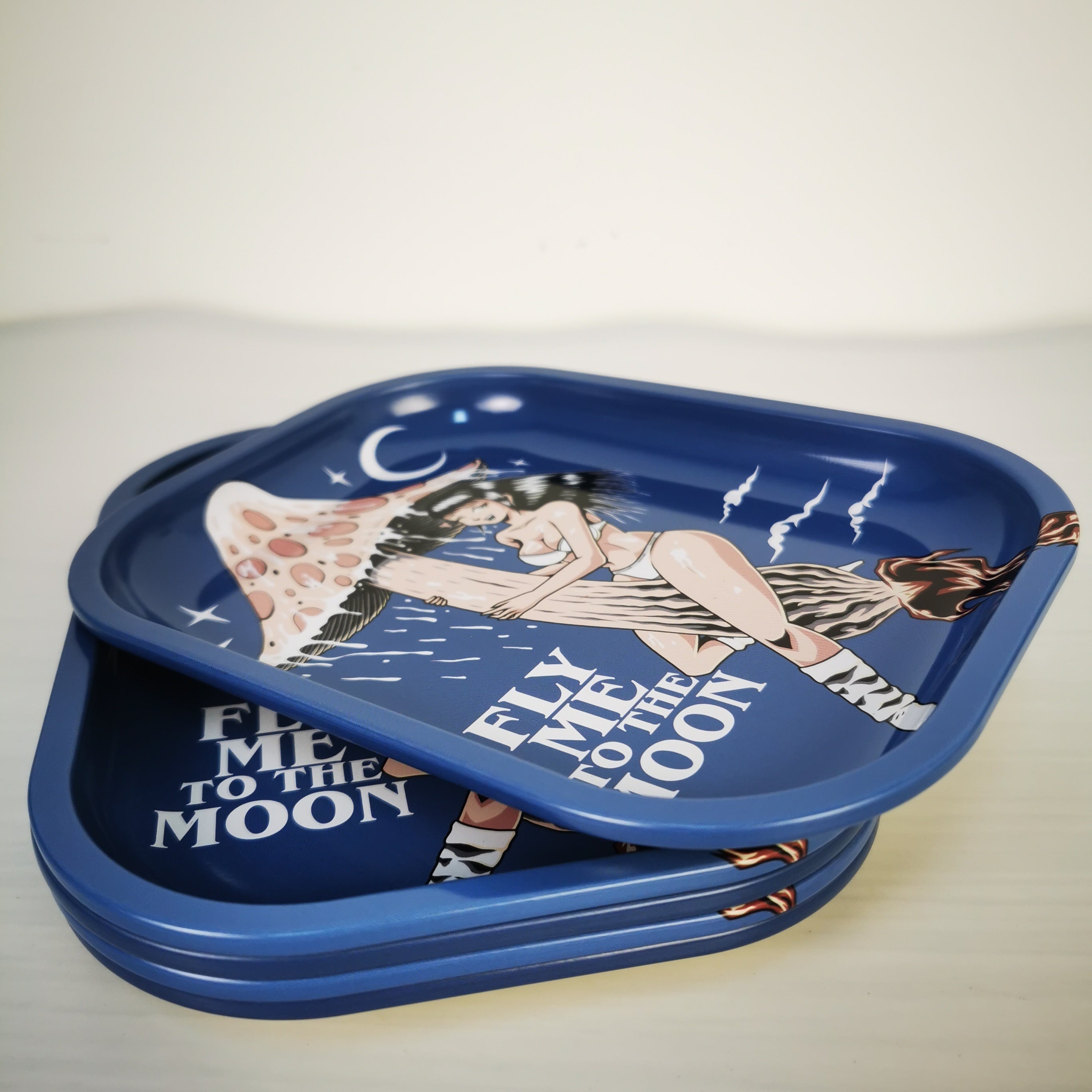 Pattern Metal Rolling Tray Wake Up Tray
