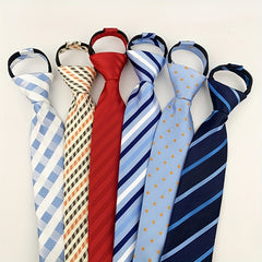 Men's Zipper Tie Lazy Business Wedding Tie