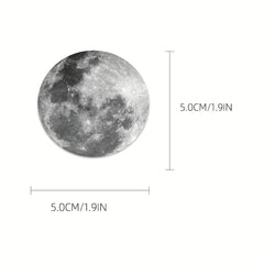 50pcs Moon Stickers Phone Case Laptop Water Cup Waterproof Decorative Stickers