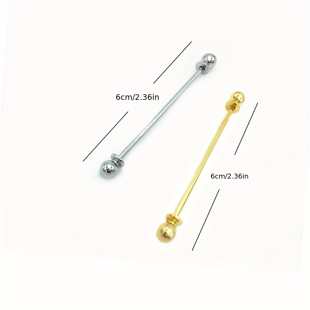 2pcs Suit Collar Pins Tie Clips Men's Suit Accessories