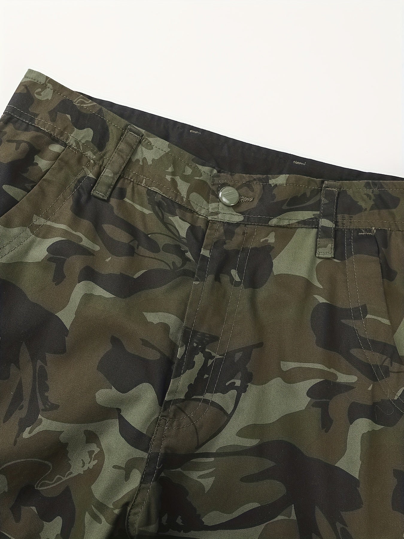 Men's Camo Cargo Shorts Military Style Casual Shorts