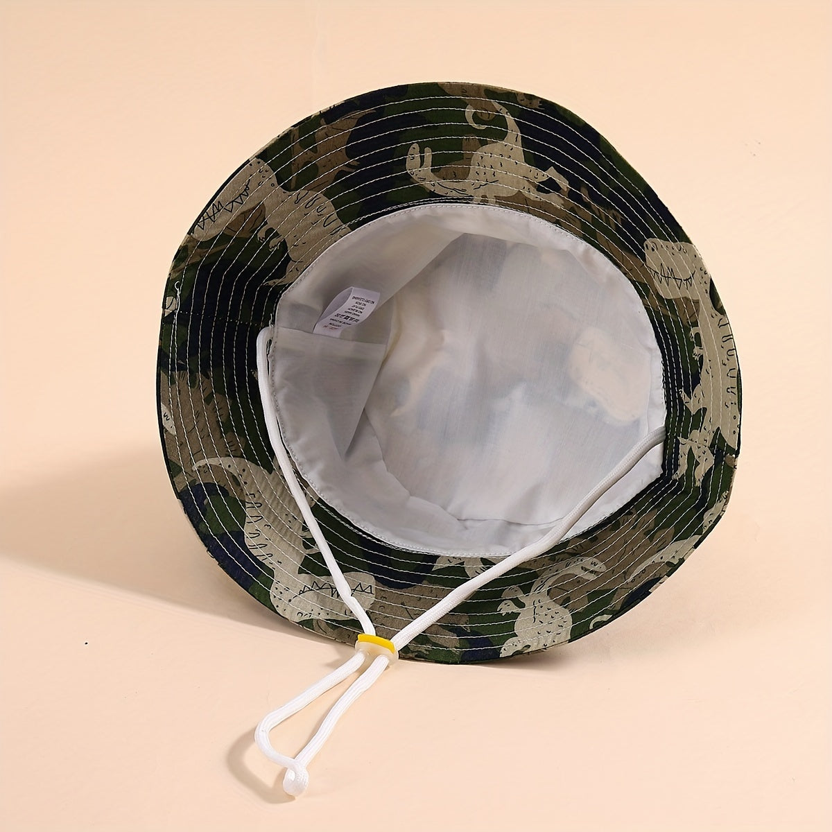 Camouflage Dinosaur Fisherman Hat Sun Protection Bucket Hat