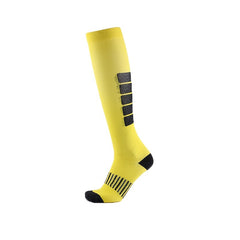 Men's Long Compression Striped Socks for Outdoor Sports