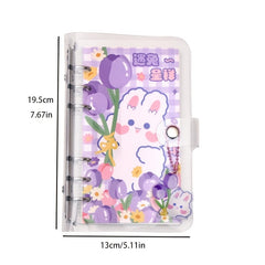 Cute Cartoon Detachable Notebook, Waterproof, 50 Grid Pages, 50 Line