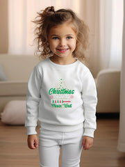 OERYUI Girls Christmas Sweatshirt Christmas Is Loading Wait Print Pullover