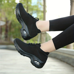 Women's Air Cushion Running Shoes Lace Up Sneakers