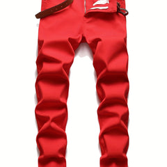 Men's Slim Fit Street Style Stretch Jeans