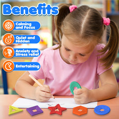 6pcs Kids' Shape Soothing Stones Soft Texture Relax Toys