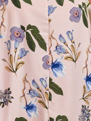 Party Dress Women's Plus Floral Print Off Shoulder Midi Dress