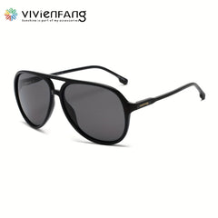 VIVIENFANG Aviator Sunglasses Polarized Lens TR90 Frame Unisex VF2201A