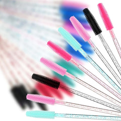 50 Pcs Mascara Wands Eyelash Brush Spools For Eyelash Extension Eyebrow Makeup