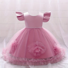 Puffy Princess Flower Girl Dress