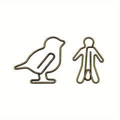 Bronze Bird Small Figure Paper Clips