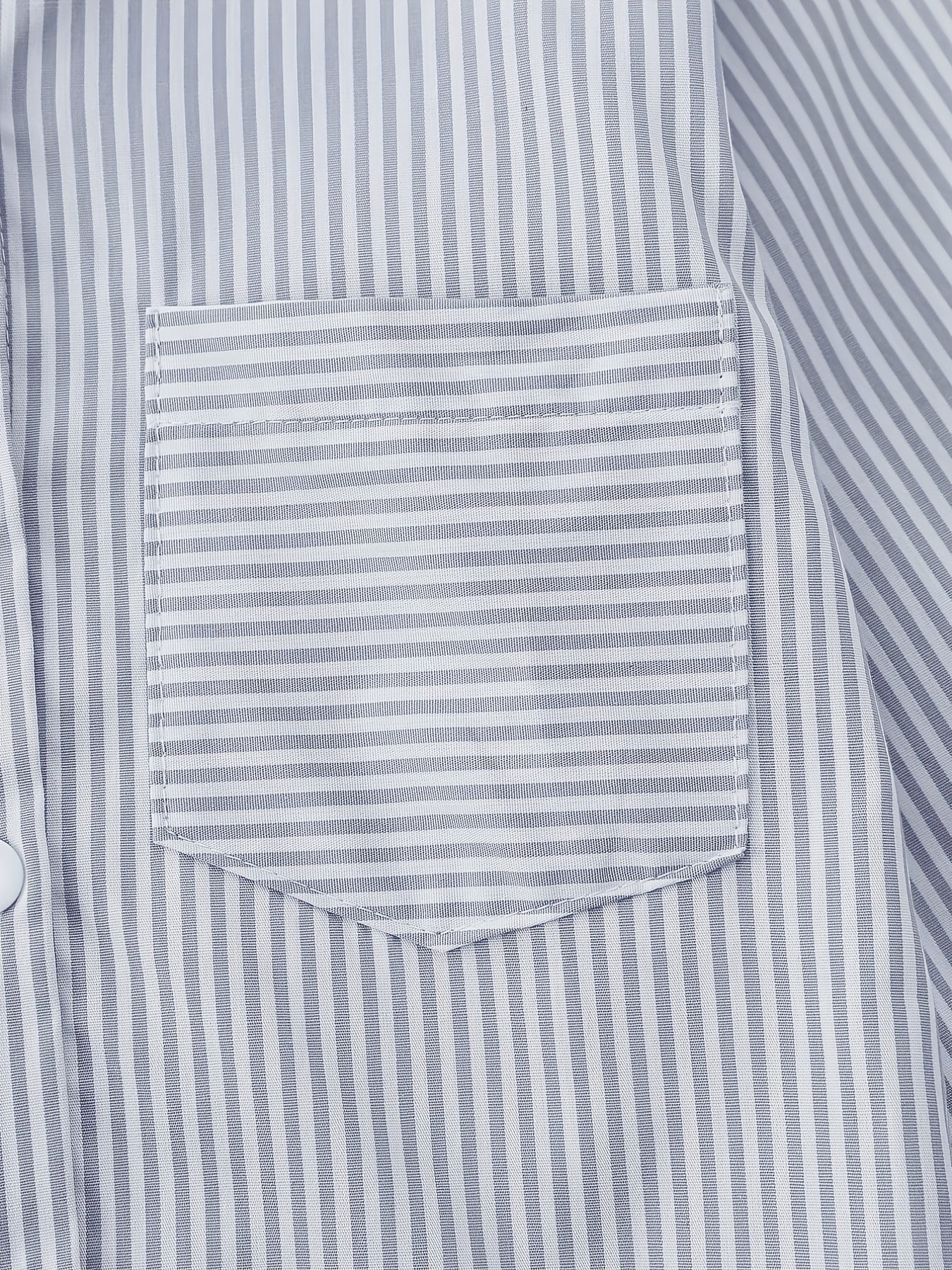 Girls Stripe Creative Top Long Sleeve Lapel Shirt