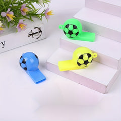 6pcs Colorful Football Whistle With Lanyard - Referee Celebration Tools