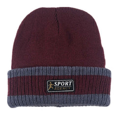 Men's Knitted Hat Plus Velvet Thick Woolen Hat Outdoor Cold Hat
