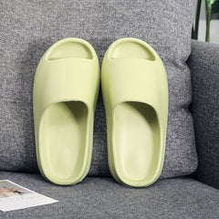 Solid Pillow Sandals Open Toe Quick Drying Slip On Slide Sandals