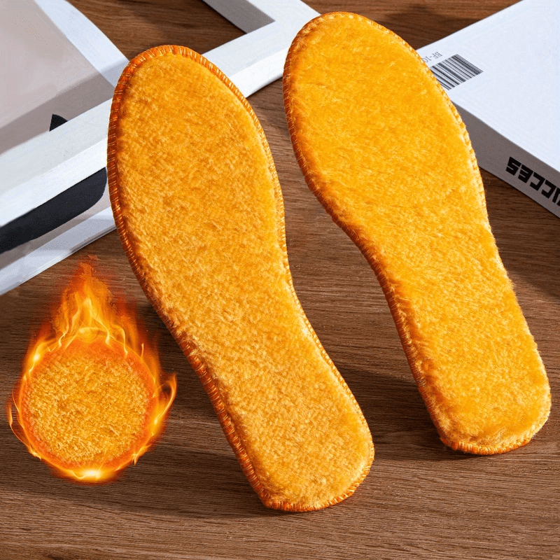 Warm Soft Insoles Thicken Breathable Skin-friendly Insoles For Winter